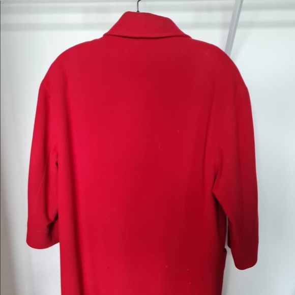 Fire engine red Raffini coat - Picture 3 of 4